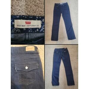 Y2K grunge streetwear Levi straight jean perfect waist sz 6m hi rise dark wash